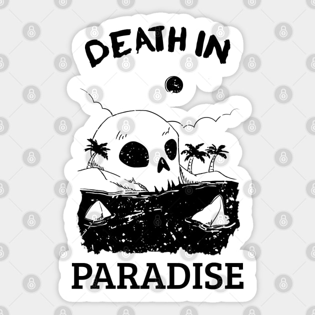 Death in Paradise Sticker by VANARTEE